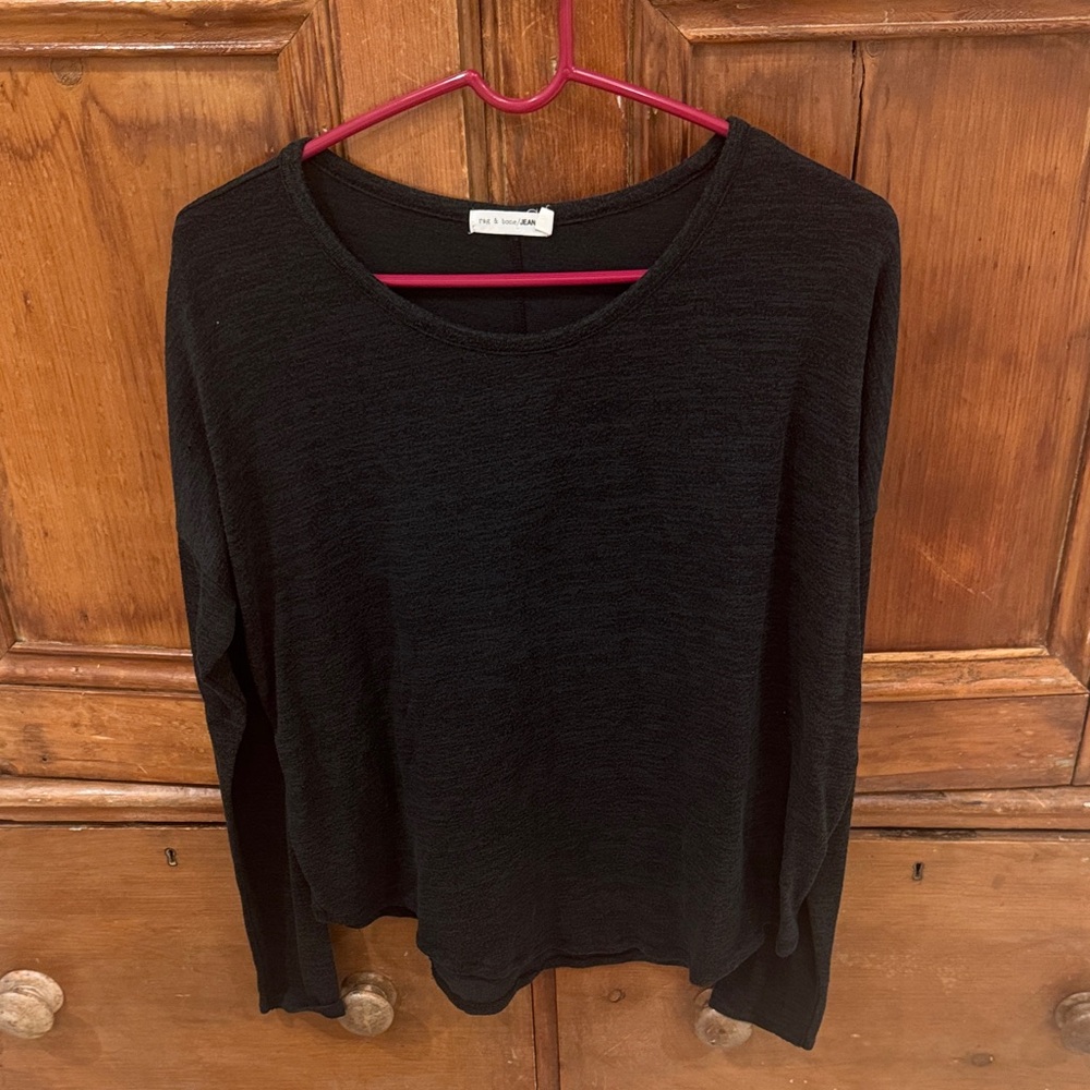 Rag and bone Women's green/black Long Sleeve Top / sweater